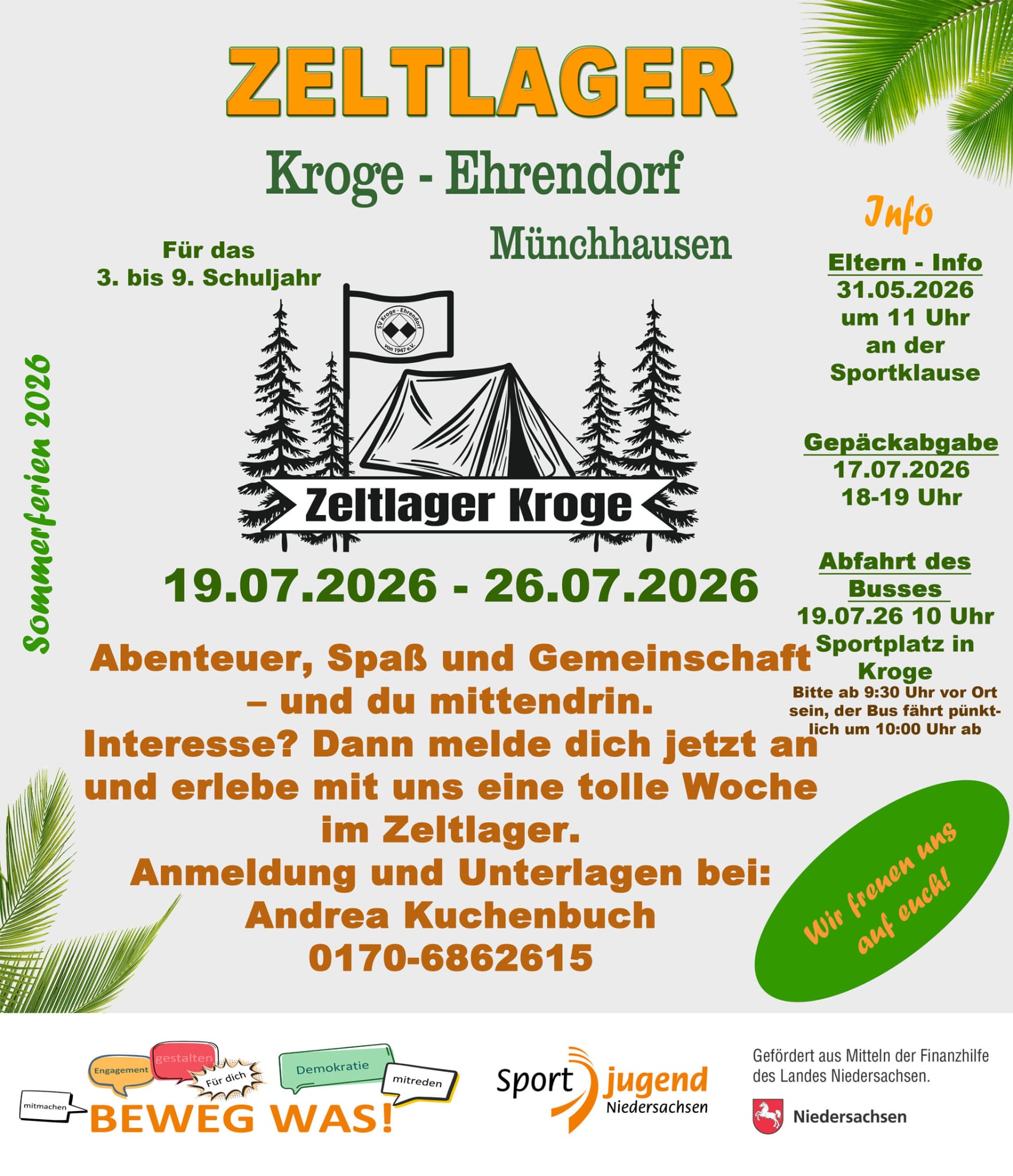 Zeltlager 2026